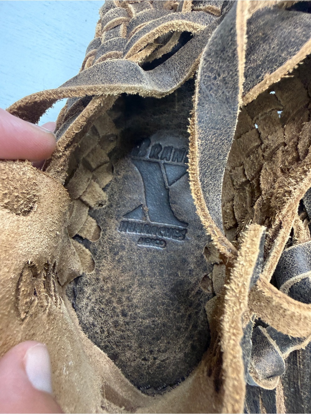 Brand X Huaraches Flats Hand Woven Women's 8 - Picture 5 of 11